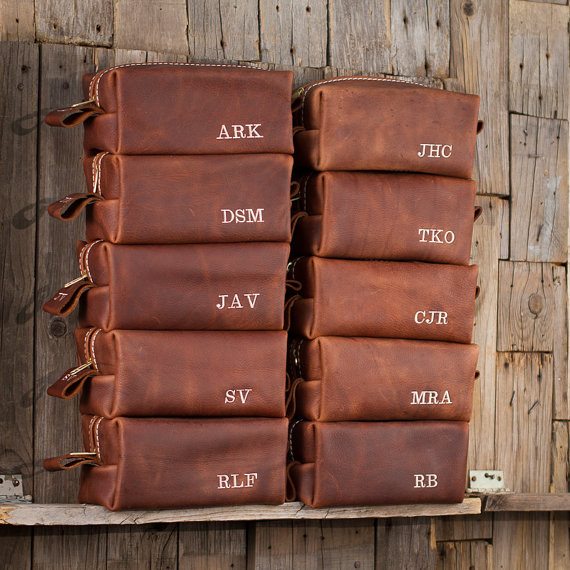 Man Bags Leather Luxe Personalized Men&#39;s Travel Bag by Groovy Groomsmen Gifts
