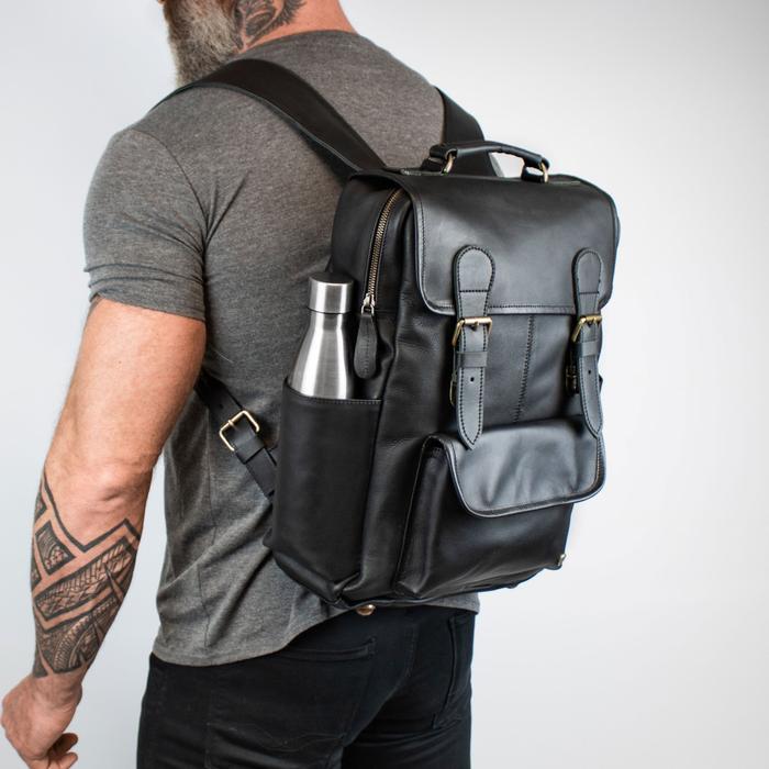 Man Bags The City Backpack by Groovy Groomsmen Gifts