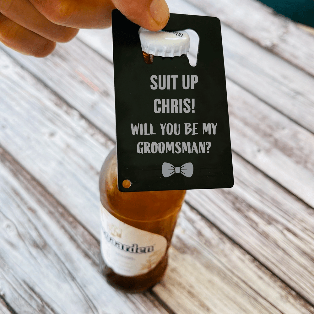 Unique Personalized Pop The Proposal Customized Groomsmen Proposal Gifts for Men by Groovy Guy