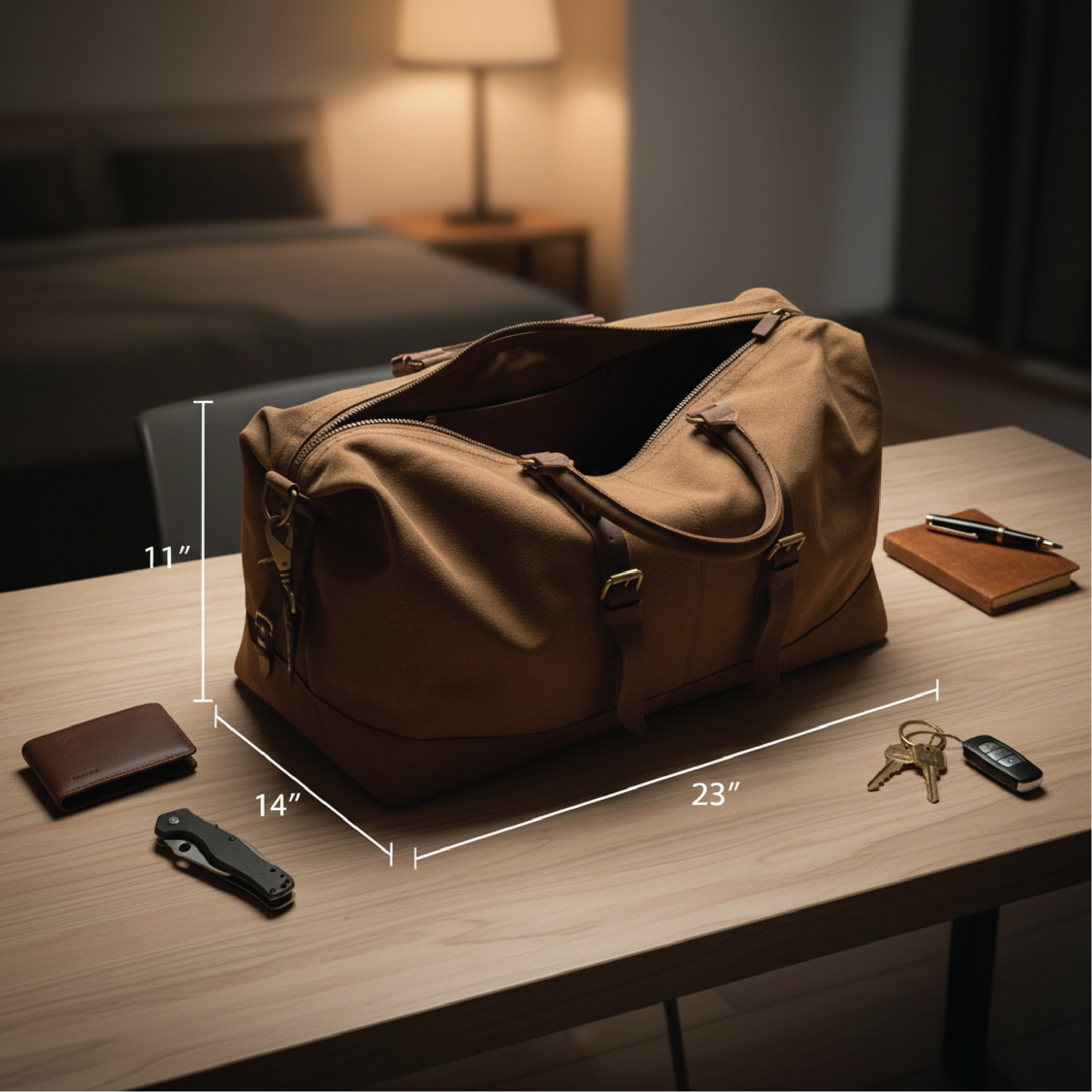 Personalized Canvas Weekender Bag