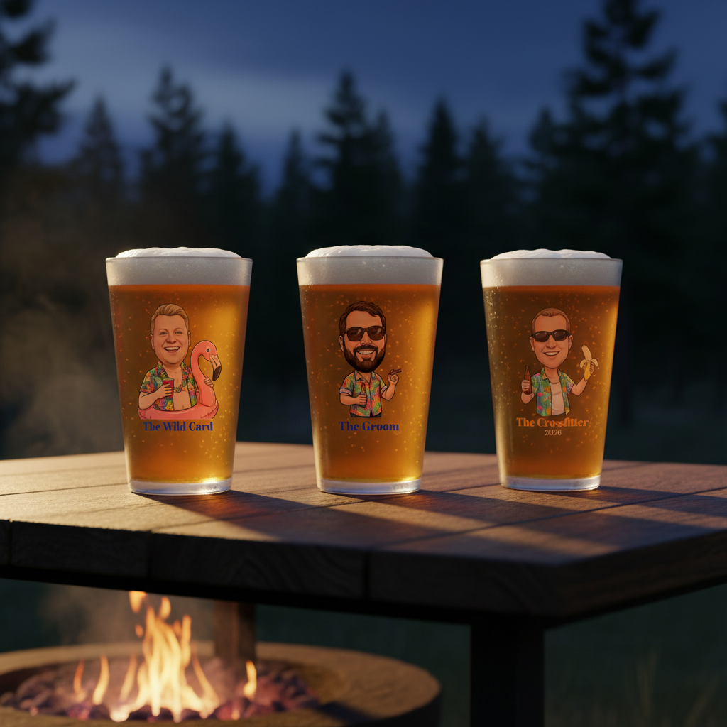 Wild Bachelor Party Pint Glass