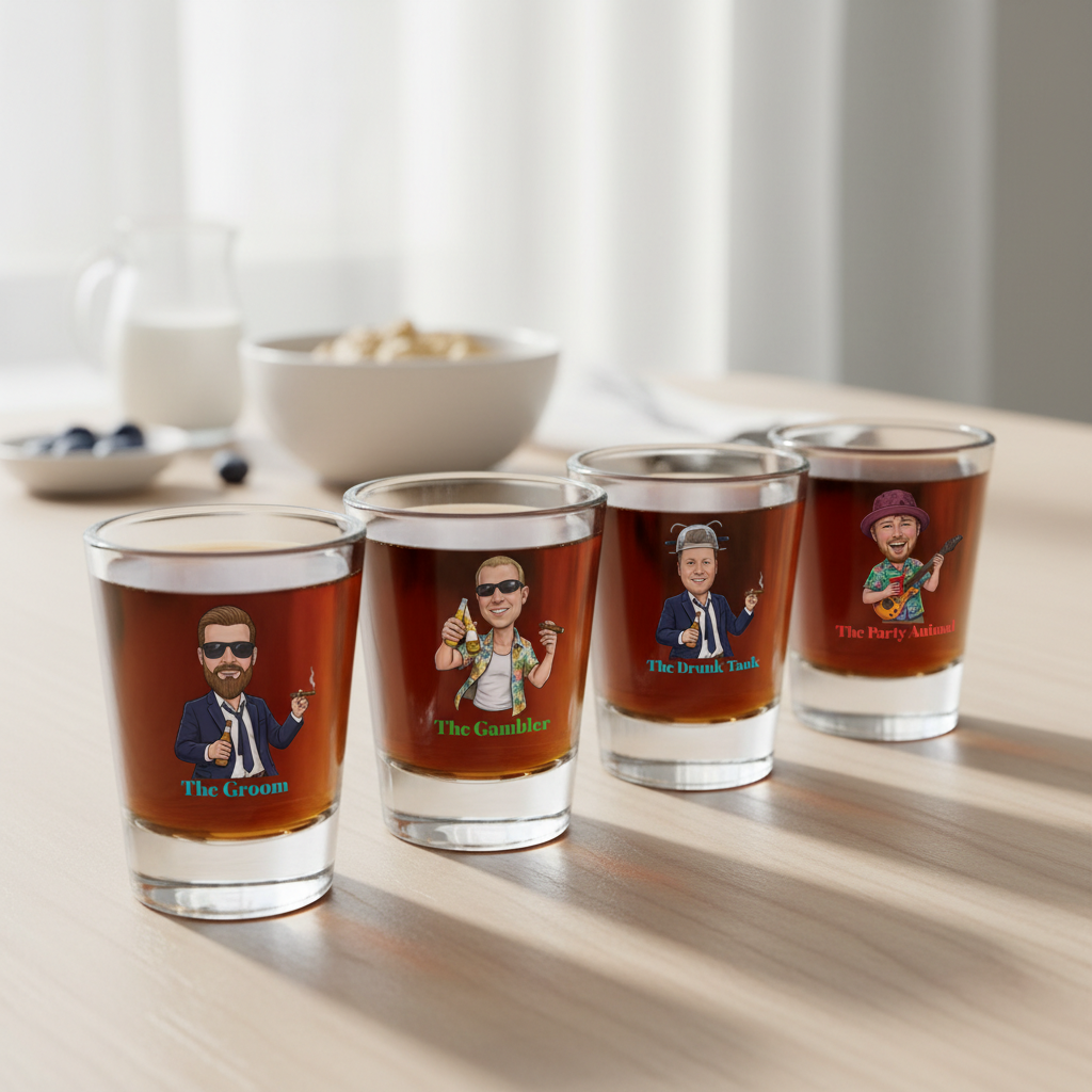 Crazy Bachelor Party Shot Glass