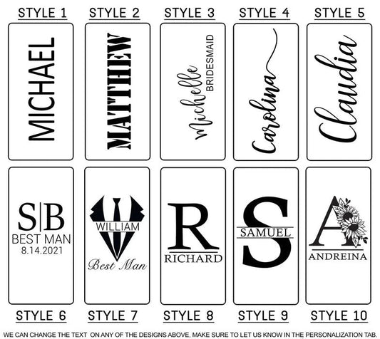 Personalized Koozie Suit Up Slim Koozie by Groovy Groomsmen Gifts