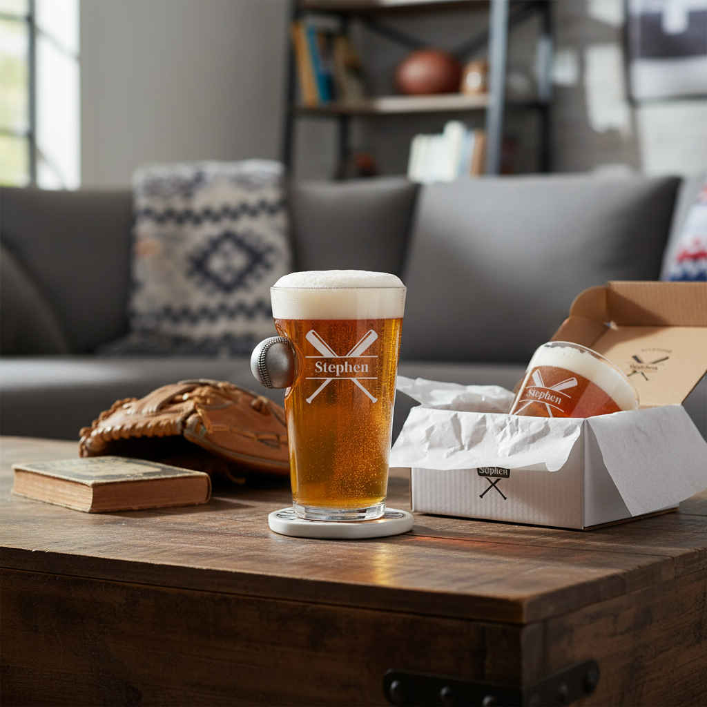 Diamond Dugout Personalized Pint Glass