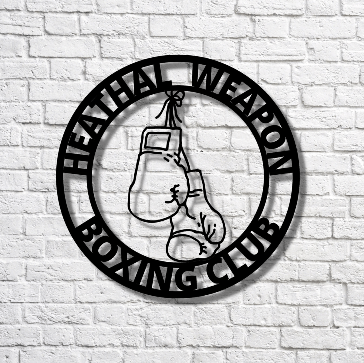 Personalized Boxing Metal Sign