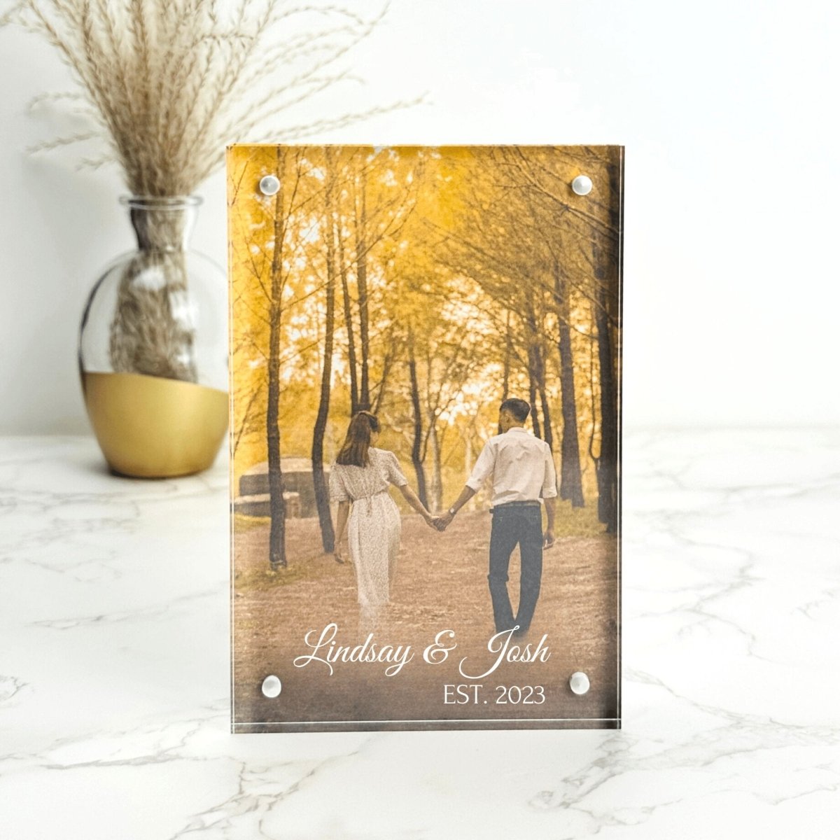 Photo Frame Acrylic Couple&#39;s Photo Frame by Groovy Groomsmen Gifts