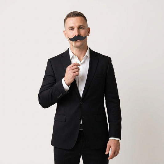 Mustache Groomsman Proposal Box