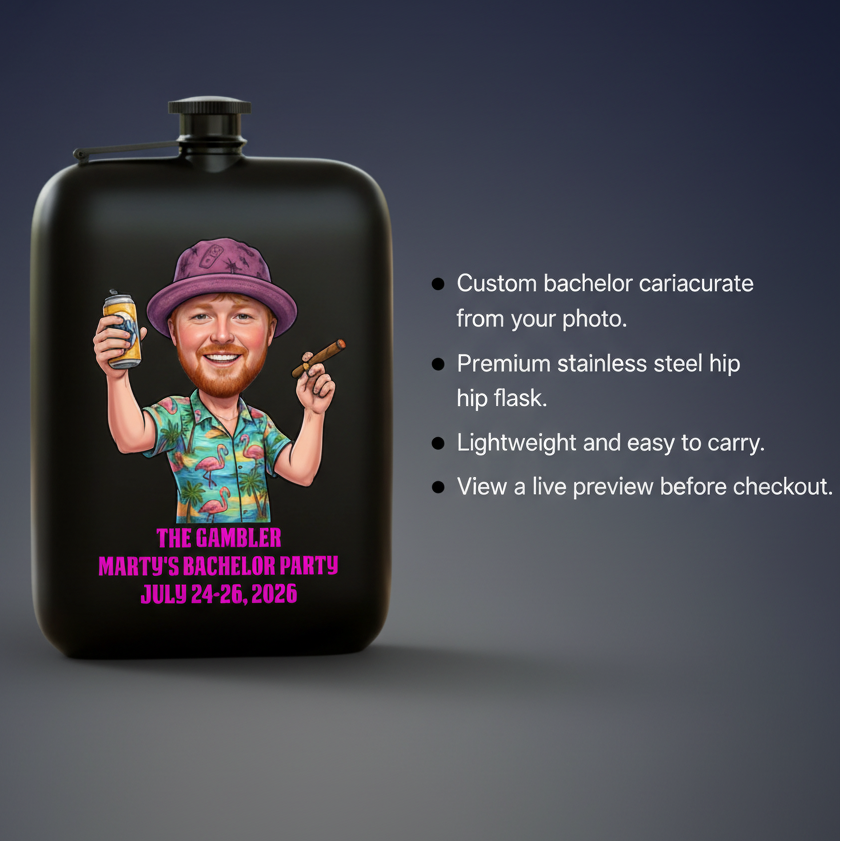 Crazy Bachelor Weekend Flask