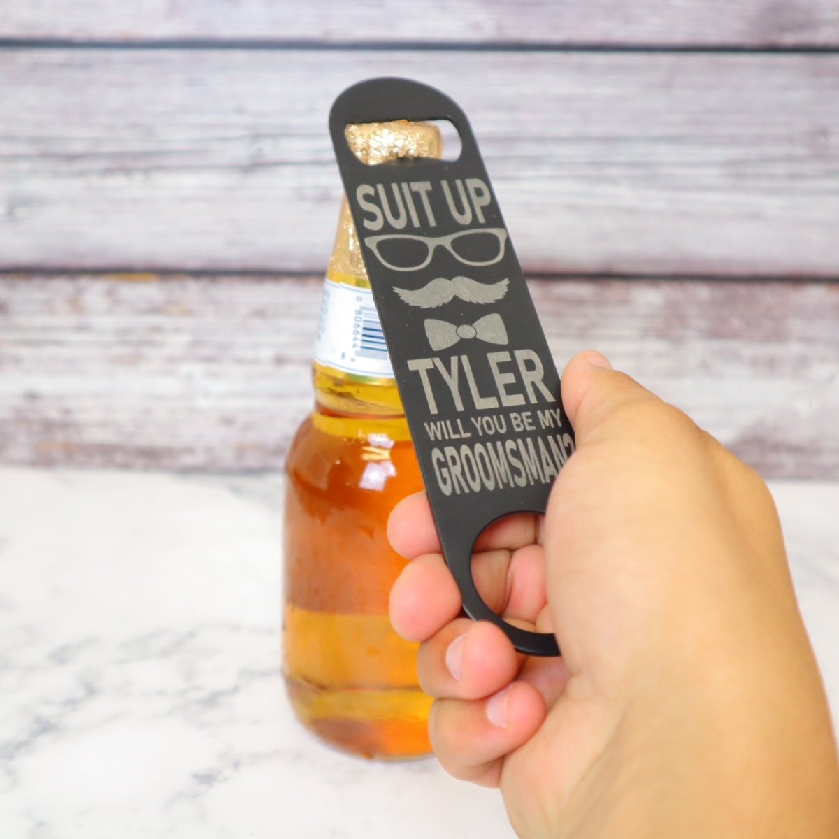 proposal Decent Proposal by Groovy Groomsmen Gifts