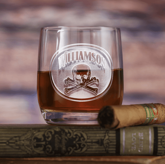 Skull And Bones Whiskey Glass