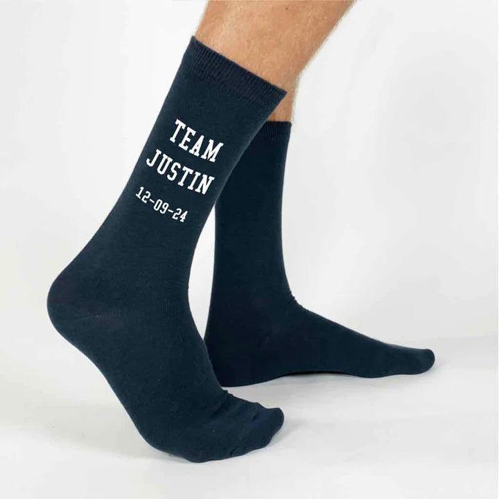 Socks Wedding Team Socks by Groovy Groomsmen Gifts