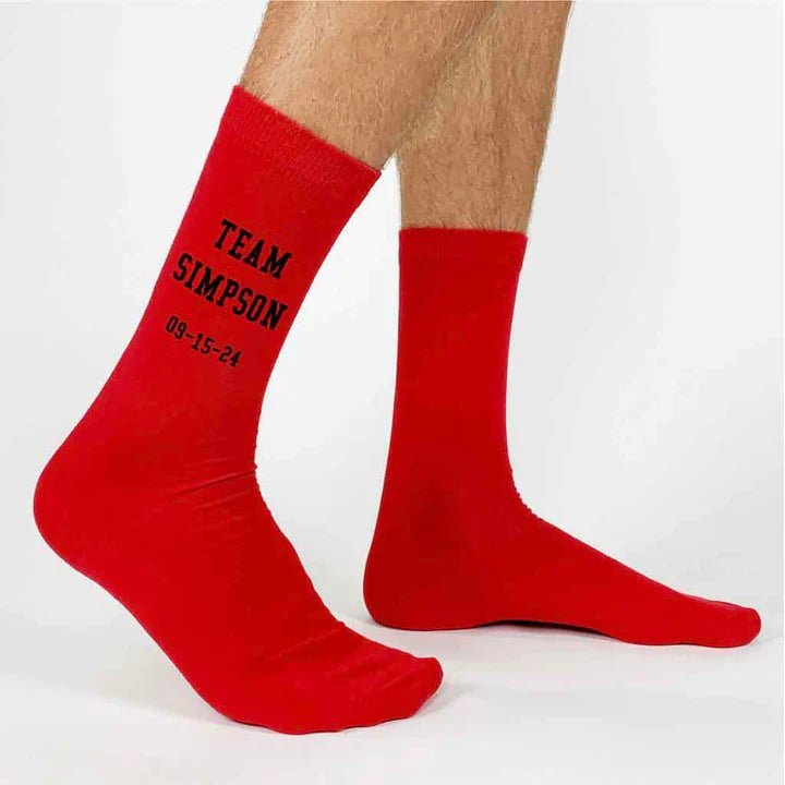 Socks Wedding Team Socks by Groovy Groomsmen Gifts