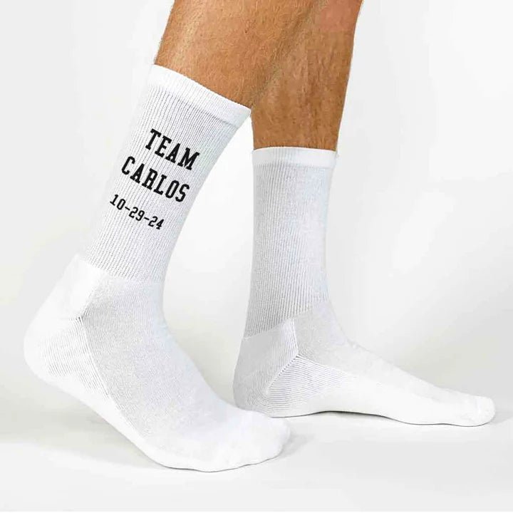 Socks Wedding Team Socks by Groovy Groomsmen Gifts