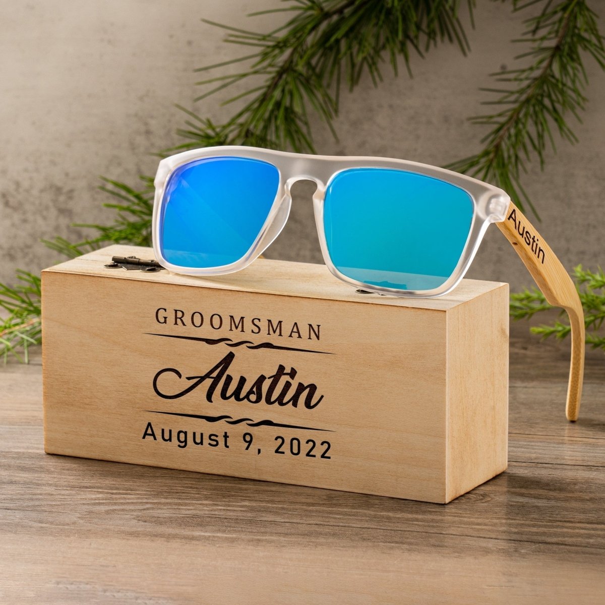 Sunglasses Forest Wayfarers by Groovy Groomsmen Gifts