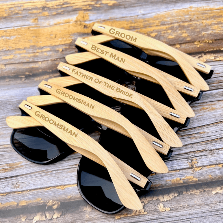 Chic Groomsmen Sunglasses - Sleek Design for the Perfect Wedding Day Look