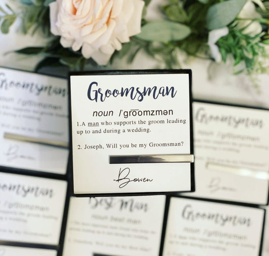 Tie Clips Definition Of A Groomsman by Groovy Groomsmen Gifts