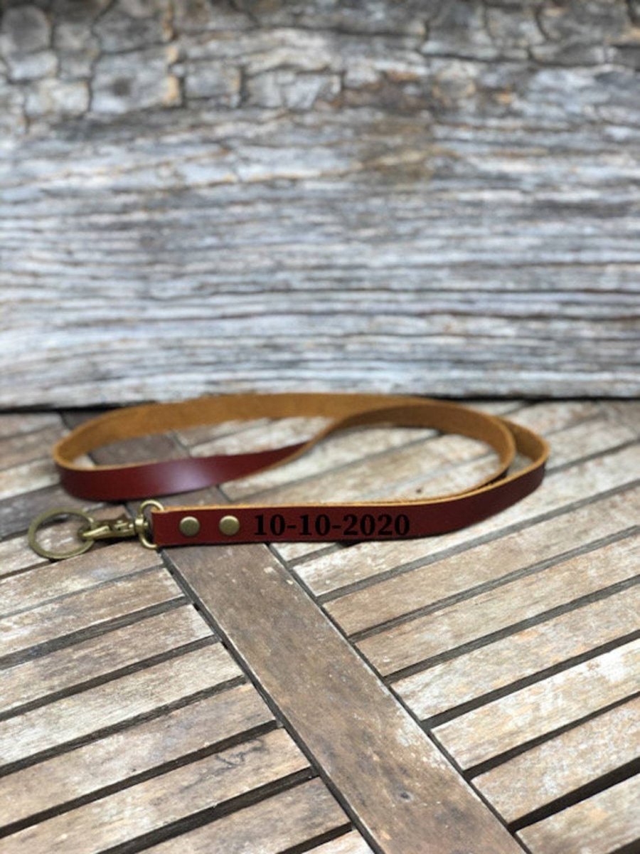 Travel Gifts Leather Lanyard by Groovy Groomsmen Gifts