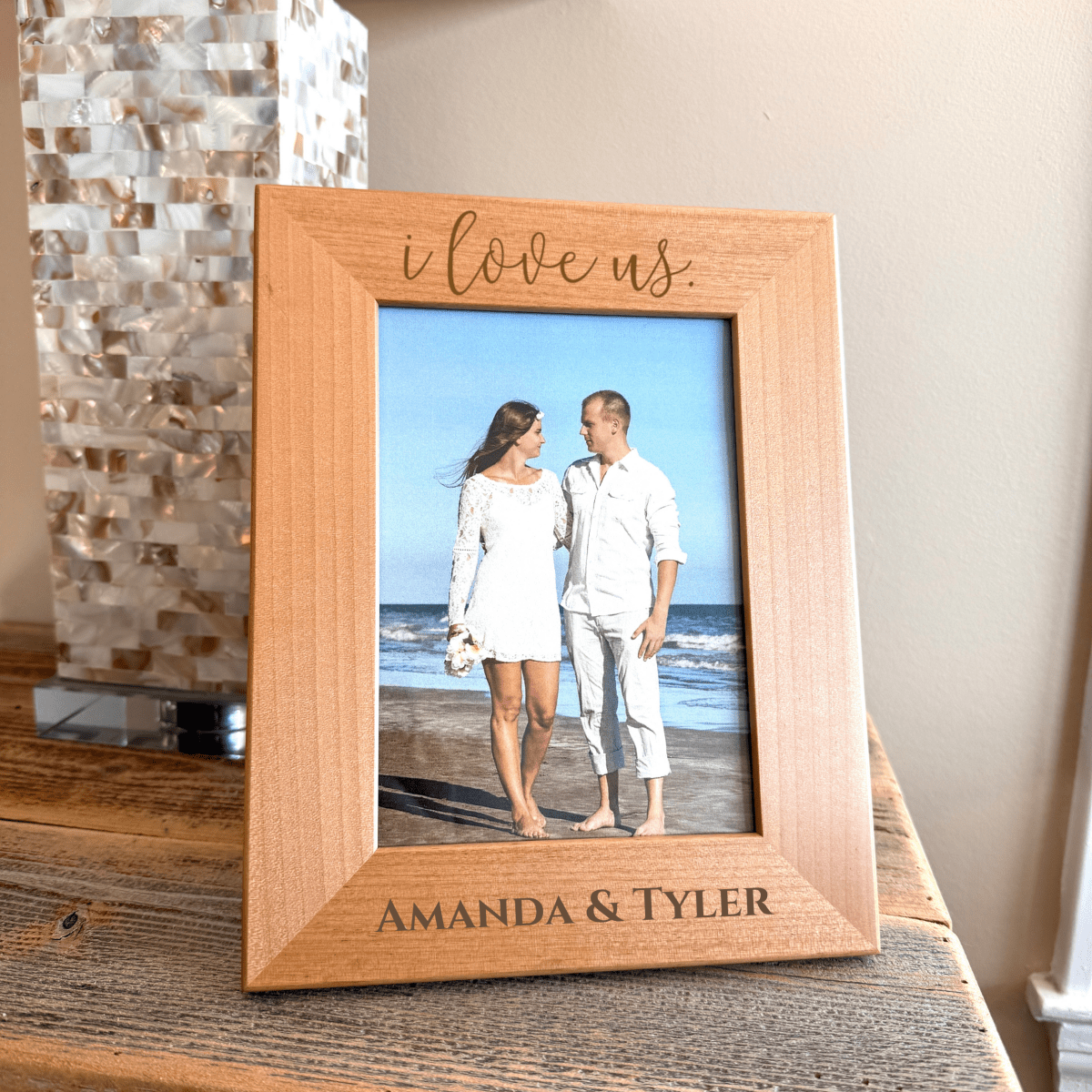 Personalized I Love Us Photo Frame for her, Customized Gifts for Women by Groovy Girl Gifts