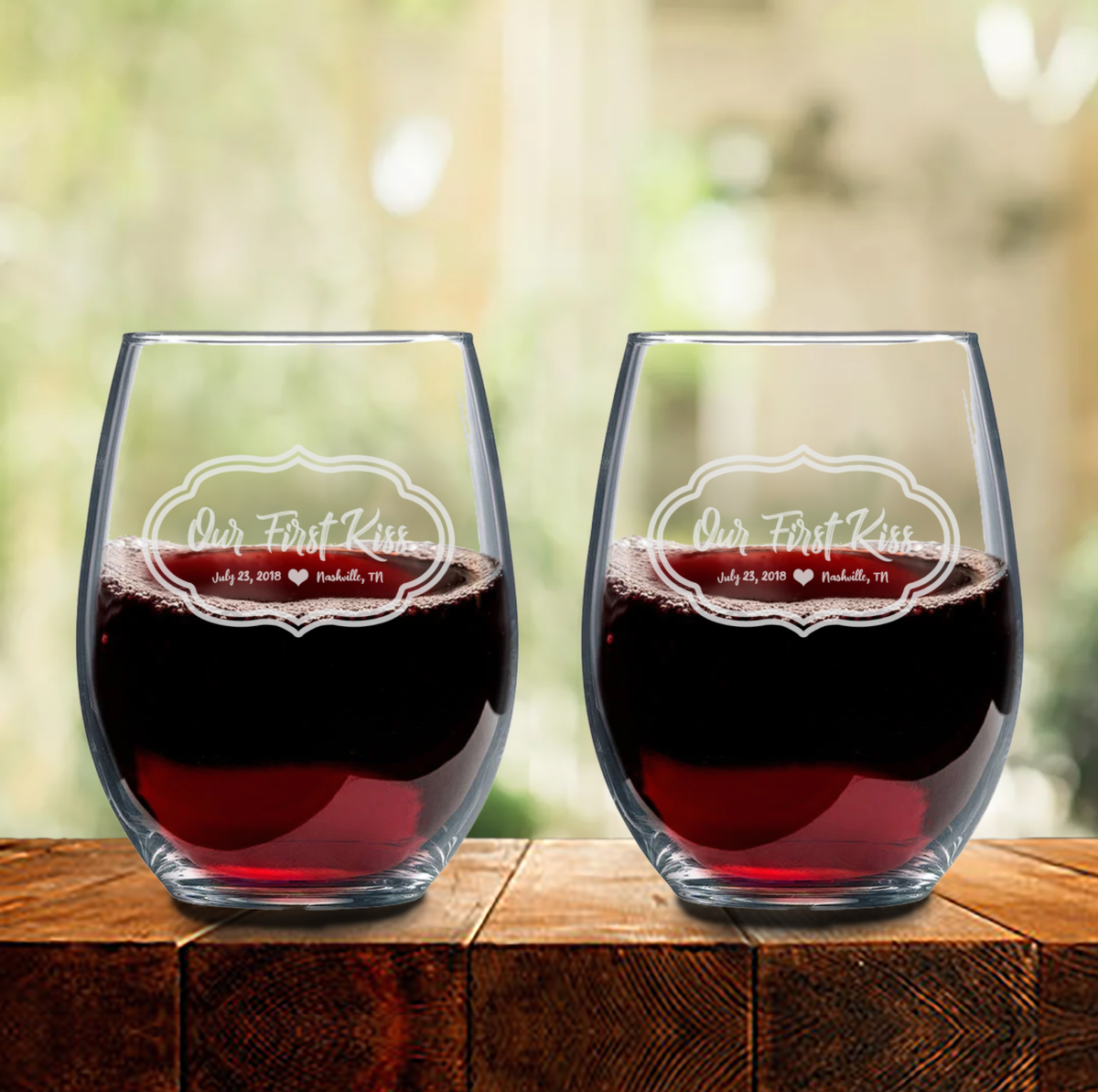 Valentine&#39;s Day Wine Glass Set