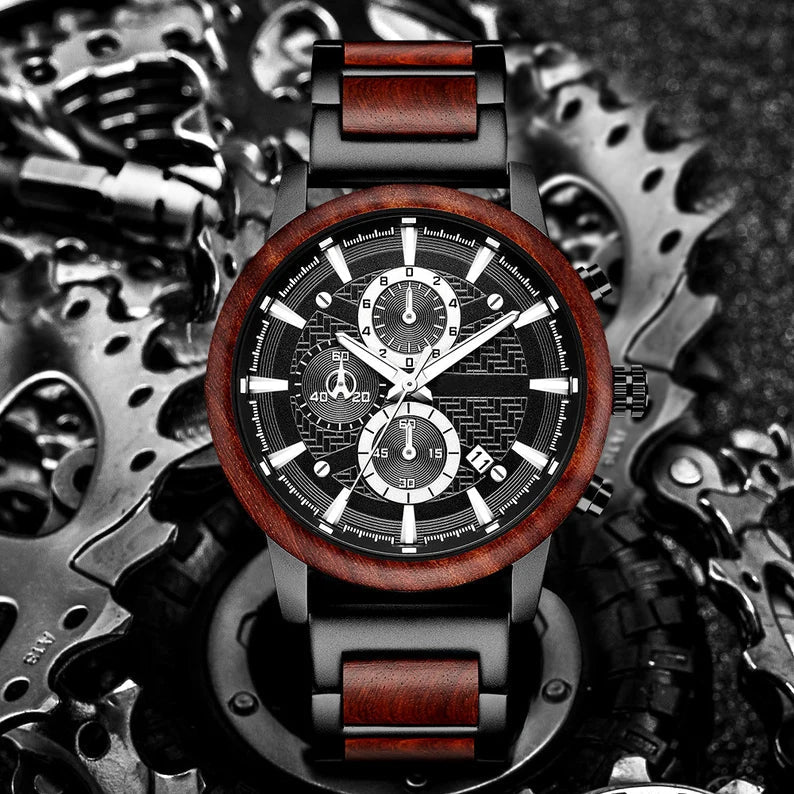 Watches Black Sandal Wood Watch by Groovy Groomsmen Gifts