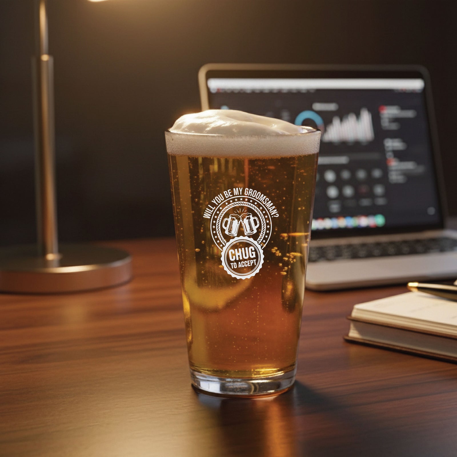 The Groomsman Proposal Pint