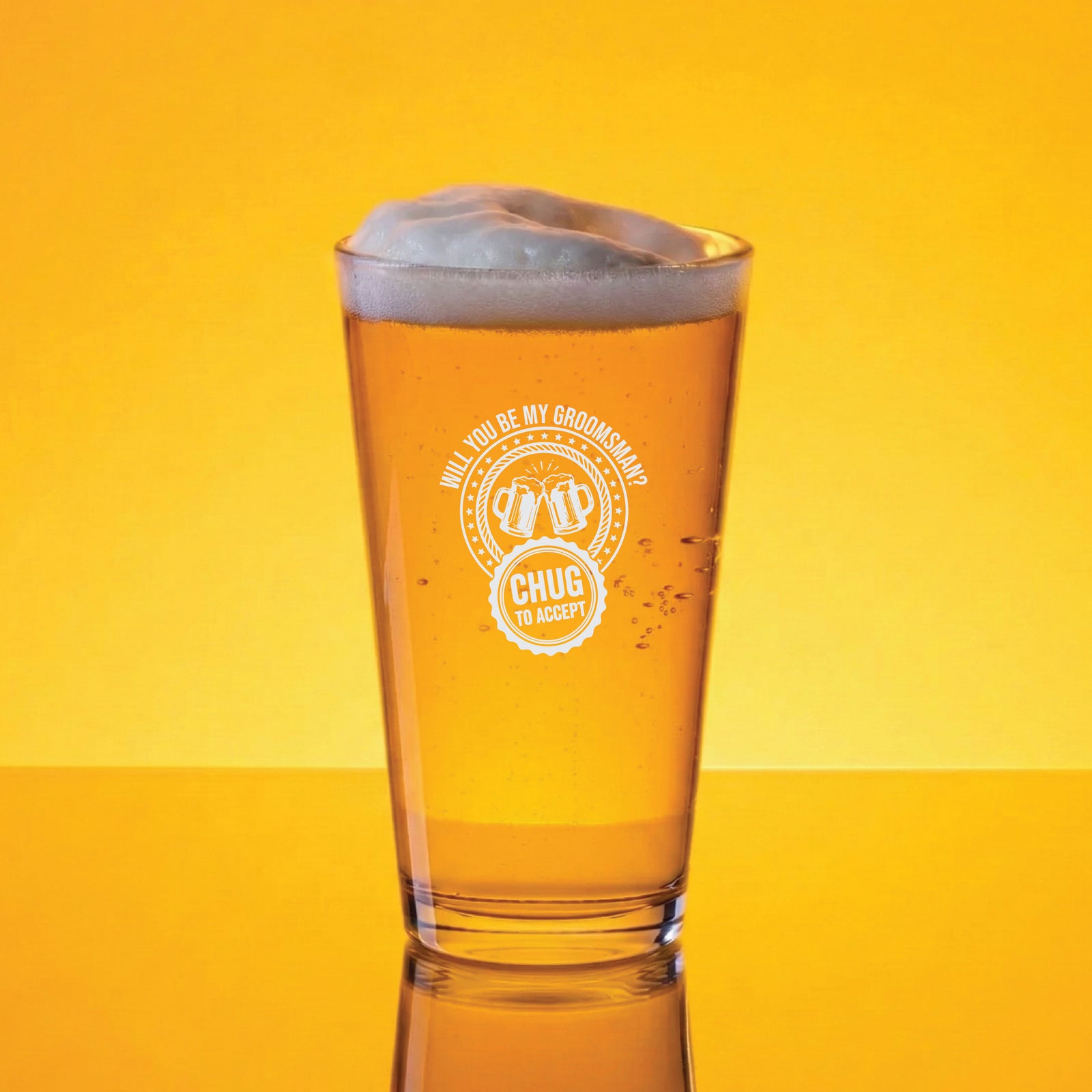 The Groomsman Proposal Pint