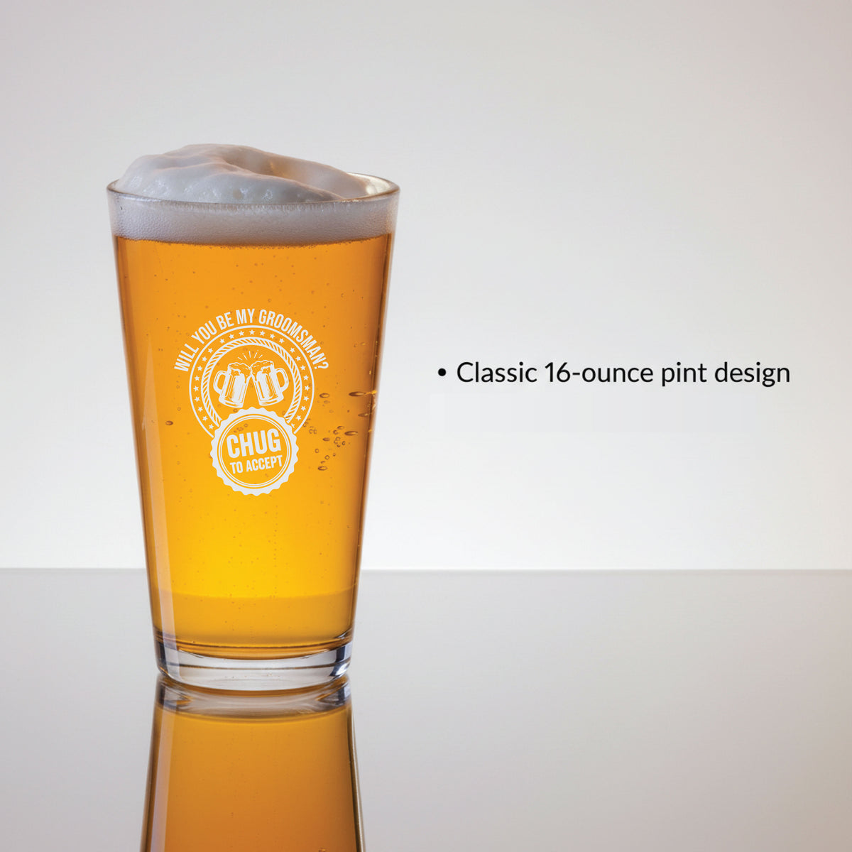 The Groomsman Proposal Pint