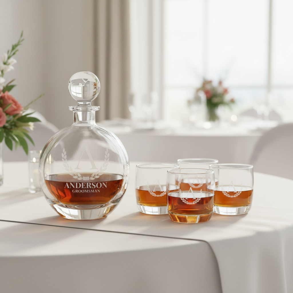 The Wedding Toast Decanter Set