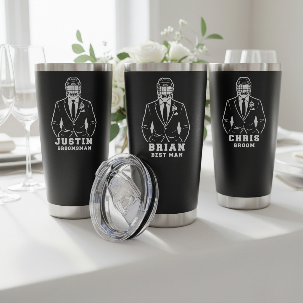 Hat Trick Groomsmen Tumbler