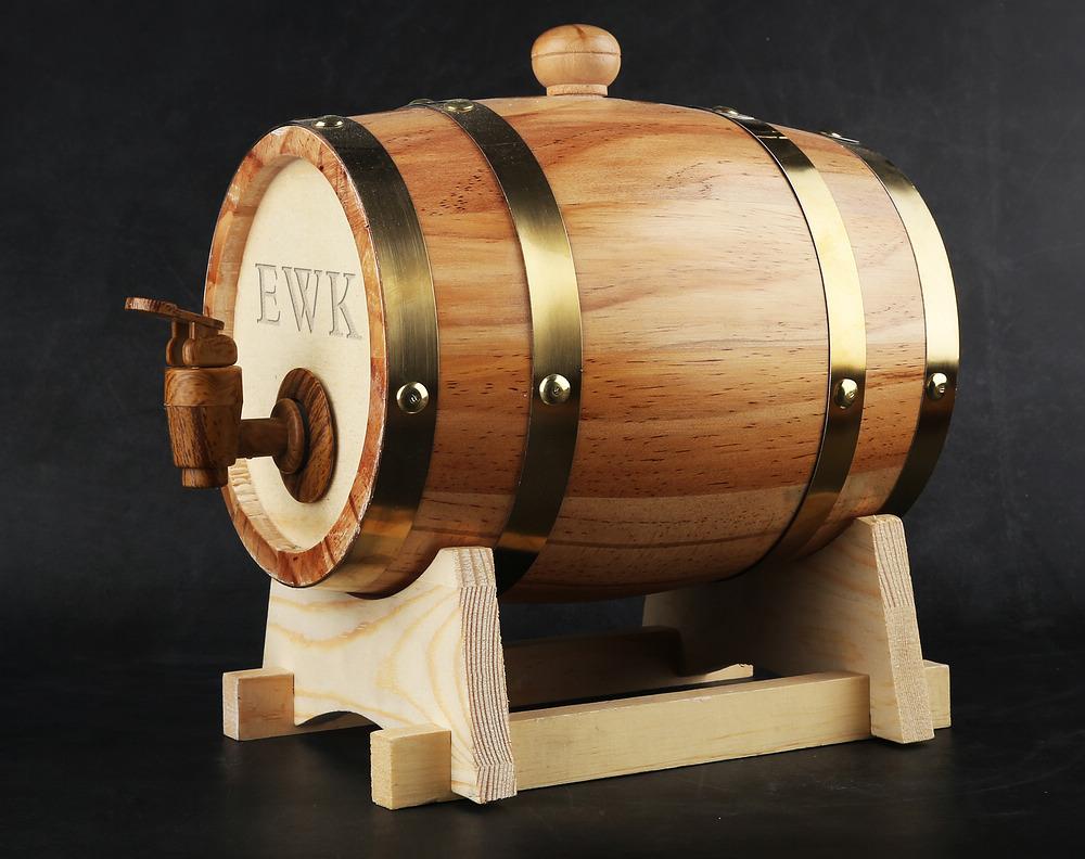 Personalized Oak Whiskey Barrel Crate – Gift Crates