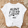 White Mens T-Shirt With Aunt Of The Groom Design