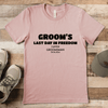 Heather Peach Mens T-Shirt With Grooms Final Hour Design