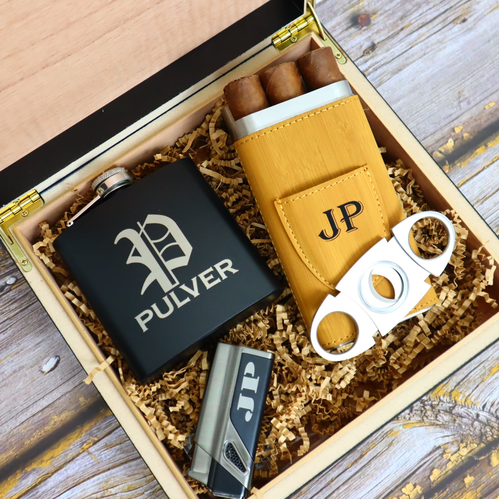 Personalized Cigar Bag, Christmas Thanksgiving gift Wedding Groomsmen  Husband Cigar Set, Gift , Cigar Case, Cigar Gift, Luxury Cigar