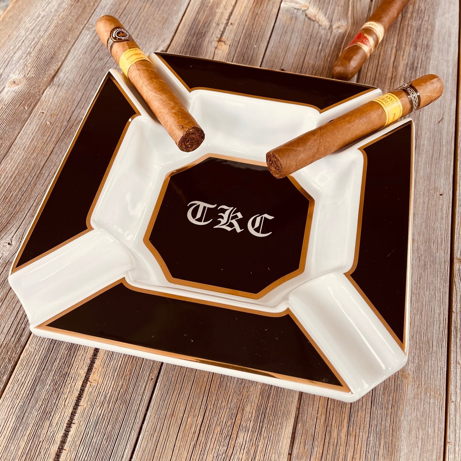 personalized cigar ashtray
