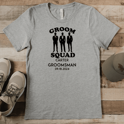 Grey Mens T-Shirt With Men In Black Design