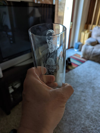 Engraved Beer Can Glass for Groomsmen