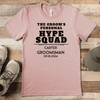 Heather Peach Mens T-Shirt With Personal Hype Squad Design