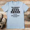 Light Blue Mens T-Shirt With Personal Hype Squad Design