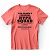 Light Red Mens T-Shirt With Personal Hype Squad Design