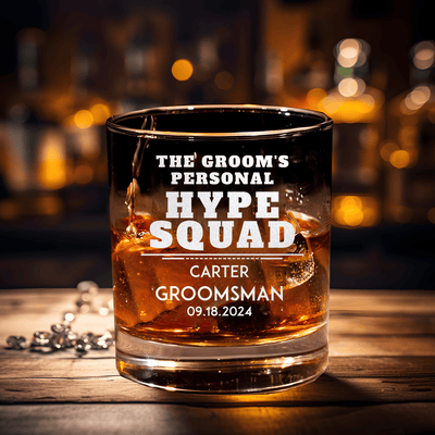 Personal Hype Squad Whiskey Glass