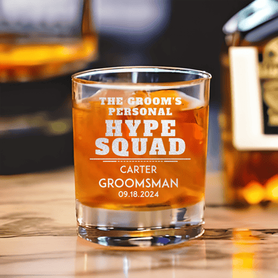 Personal Hype Squad Whiskey Glass