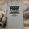 Grey Mens T-Shirt With Proof Of Friends Design