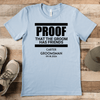 Light Blue Mens T-Shirt With Proof Of Friends Design