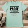 Light Green Mens T-Shirt With Proof Of Friends Design