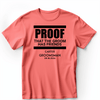 Light Red Mens T-Shirt With Proof Of Friends Design
