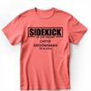 Light Red Mens T-Shirt With Sidekick Of The Groom Design