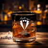 Suit Up Boys Whiskey Glass