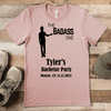 Heather Peach Mens T-Shirt With The Badass One Design