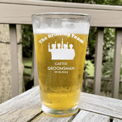 The Drinking Team Pint Glass