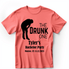 Light Red Mens T-Shirt With The Drunk One Design
